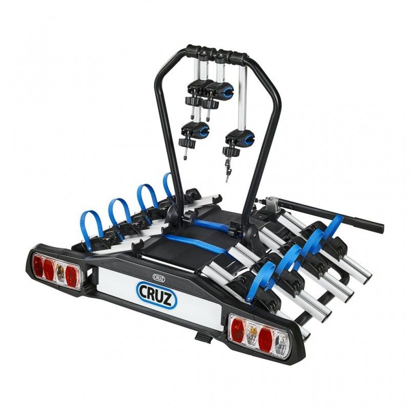 Porte-vélos sur attelage Rabattable pour 4 vélos - Cruz Pivot R3