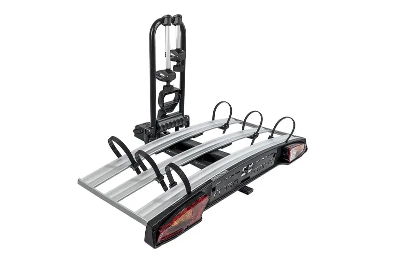 Porte-vélos sur Attelage / Plateforme 3 vélos Rabattable - Menabo Alioth 3
