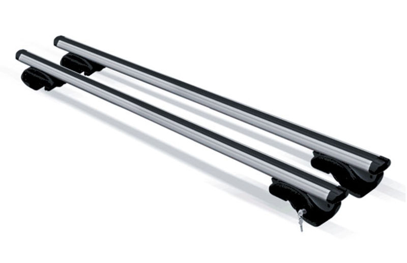 Barres de toit Aluminium pour Peugeot Bipper dès 2008 - avec Barres Longitudinales