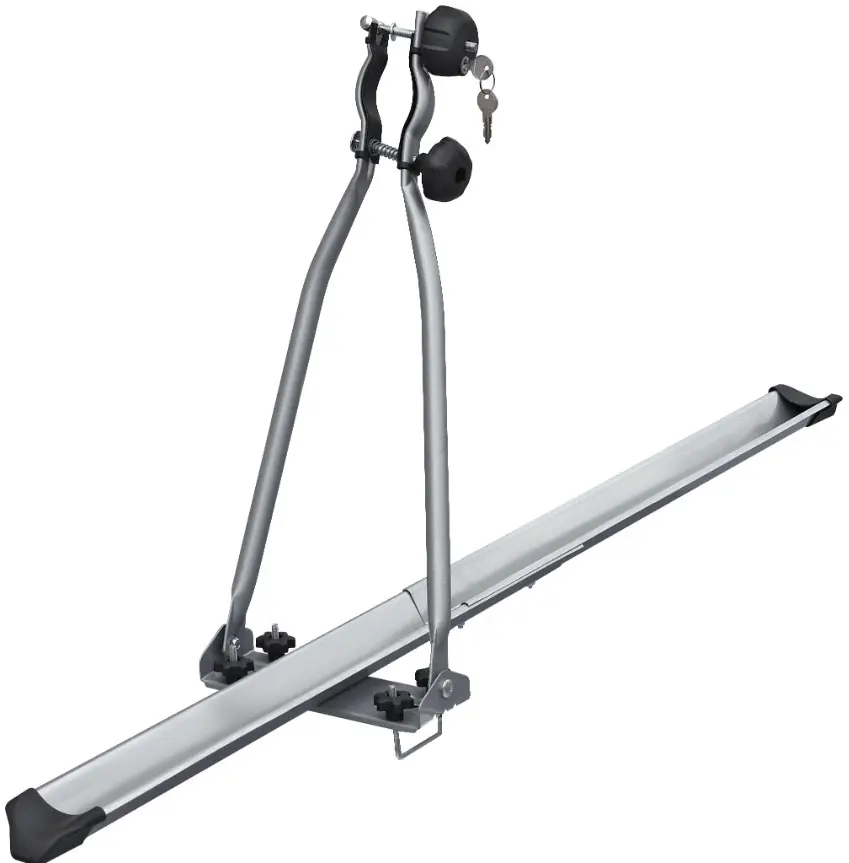 Porte-velo sur toit en acier 1 velo avec serrure / Menabo Huggy Lock