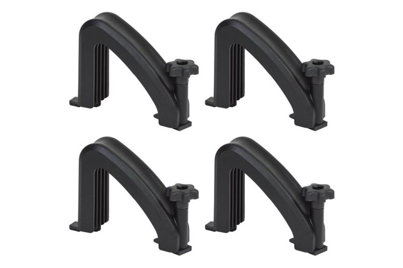 Jeu de 4 Supports de Charge pour Barres de toit Menabo Pro