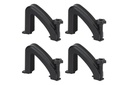 Jeu de 4 Supports de Charge pour Barres de toit Menabo Pro