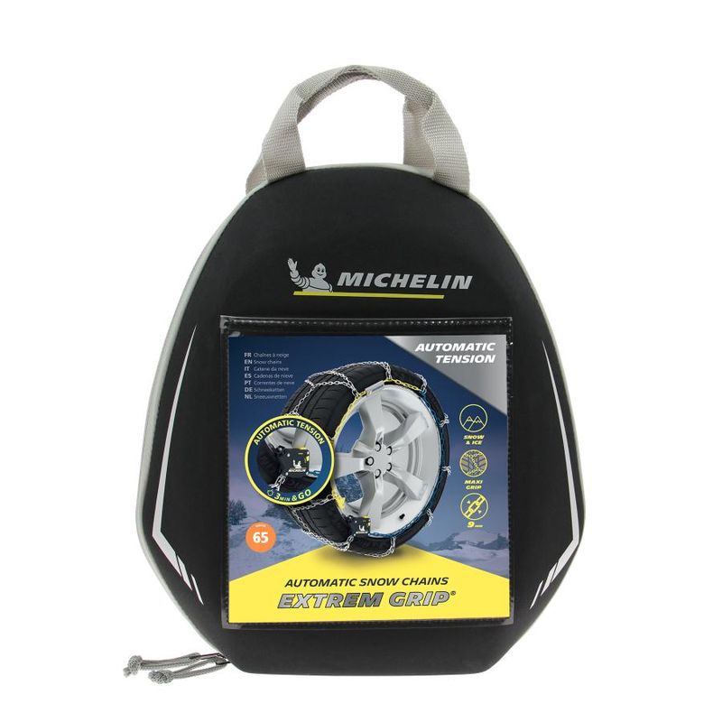 Jeu de Chaines Neige Voiture et 4x4 MICHELIN Extrem Grip Automatique n°100 | Taille: 195/75-15
