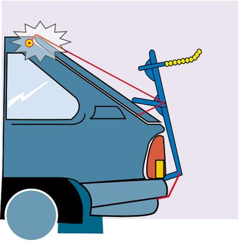 Adaptateur de fixation pour porte-vélos sur Hayon / Coffre - Mottez A027B