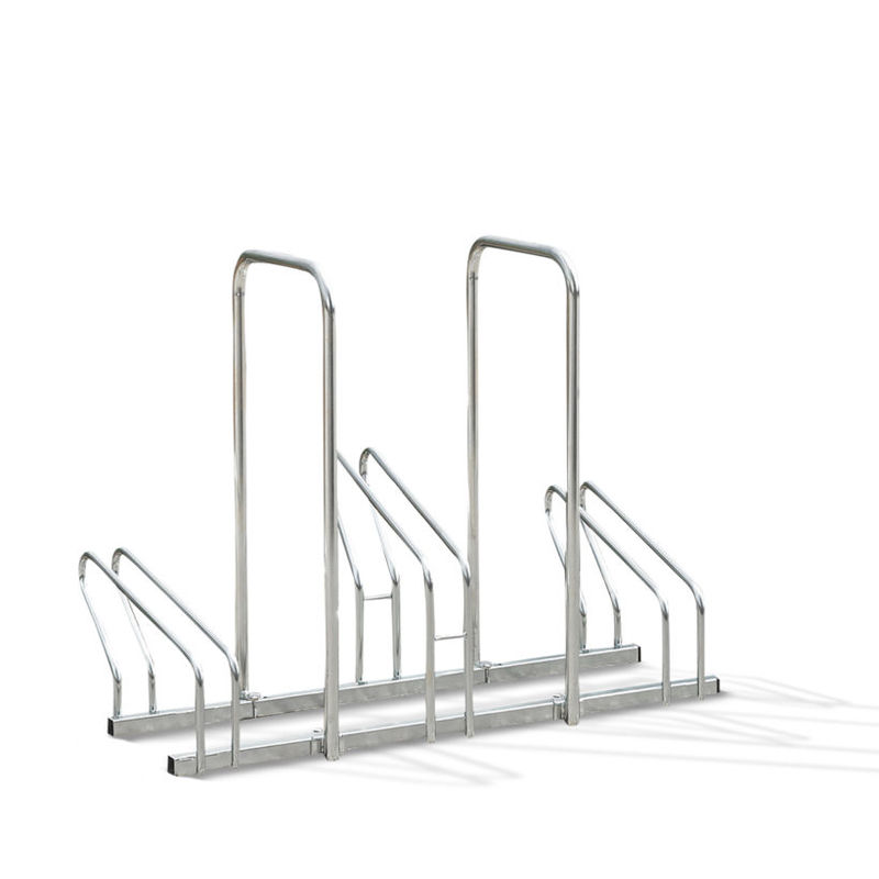 Râtelier à vélos 3 Vélos - 2 Niveaux côte à côte avec Arceaux - Mottez B199AR