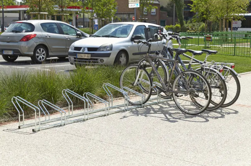 Râtelier à vélos 10 Vélos - 2 Niveaux côte à côte - Mottez B201C