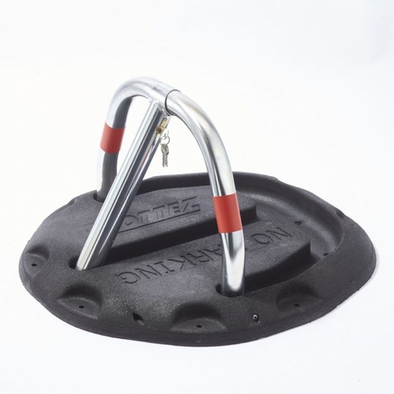 Barrière de parking en caoutchouc recyclé - Mottez B296C