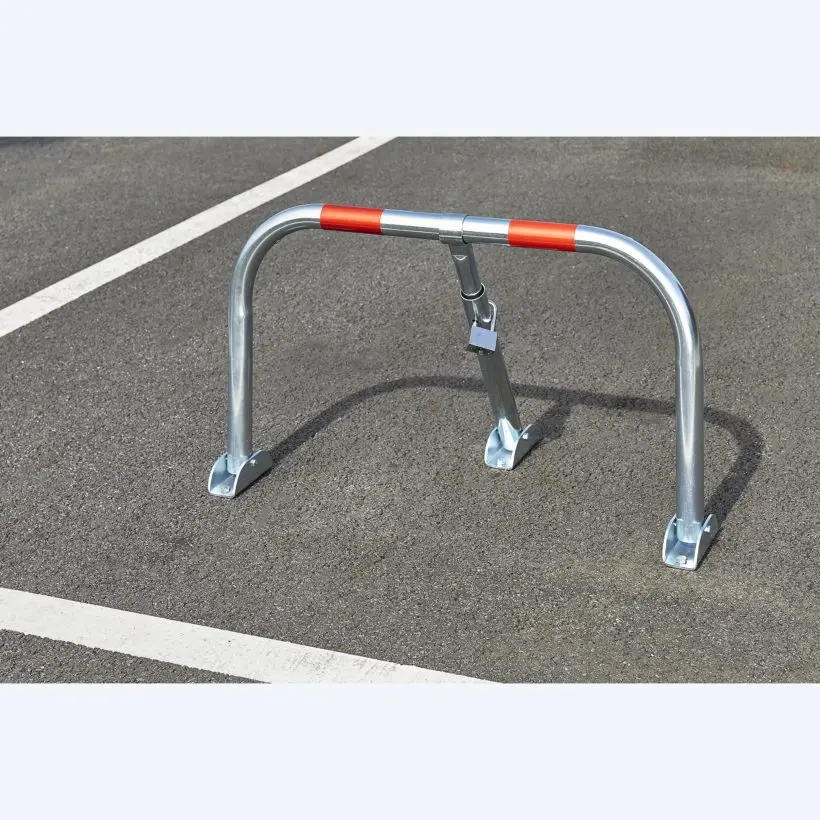 Barriere de parking ECO 3 pieds Standard - Cadenas inclus - Mottez B310C