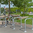 Arceau range vélo simple sur platine pour 2 vélos - Mottez B883VGA