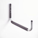 Crochet gainé 50 cm rabattable - Mottez F206G