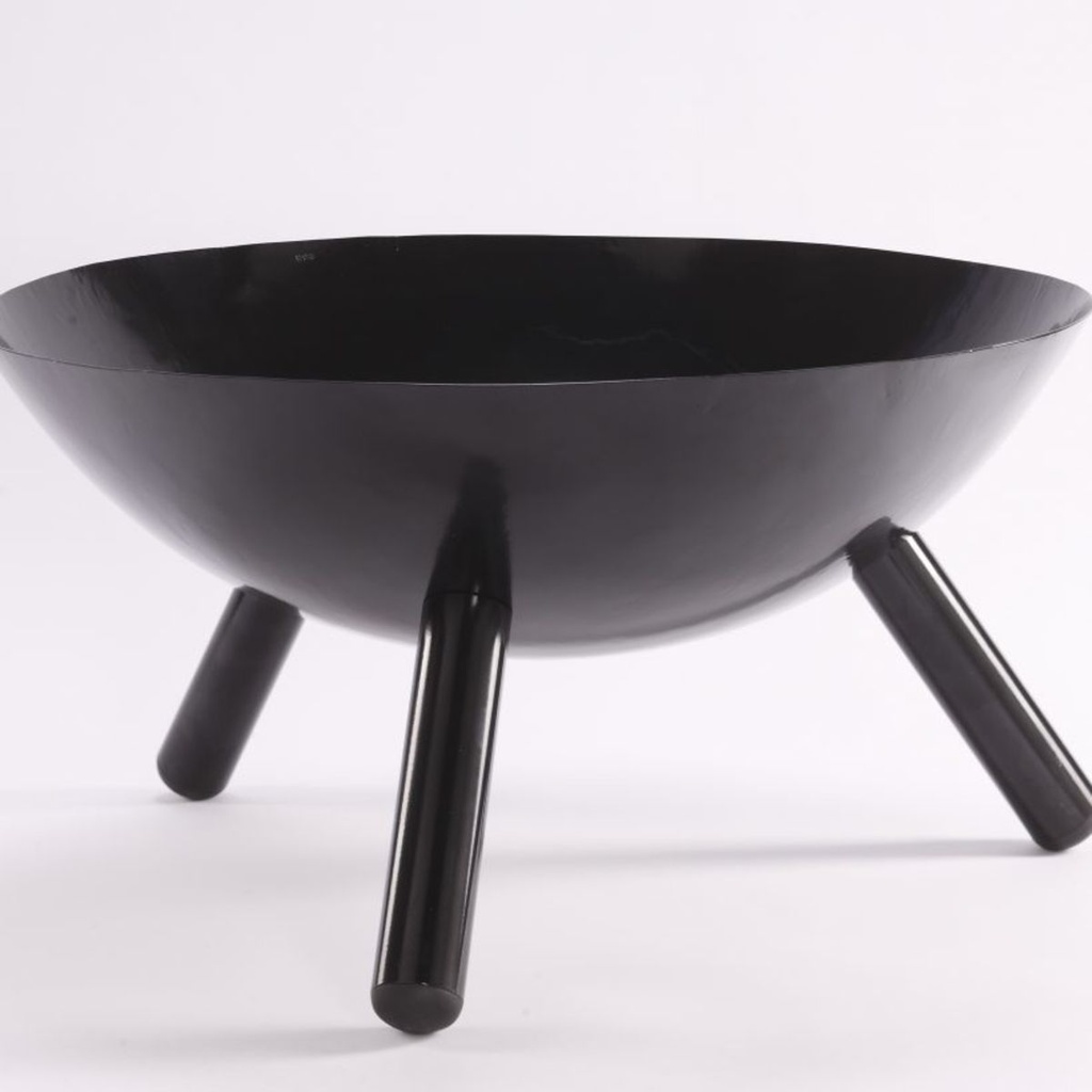 Brasero de Jardin Noir Diamètre 66 cm - Hauteur 31,5 cm - Mottez J165S