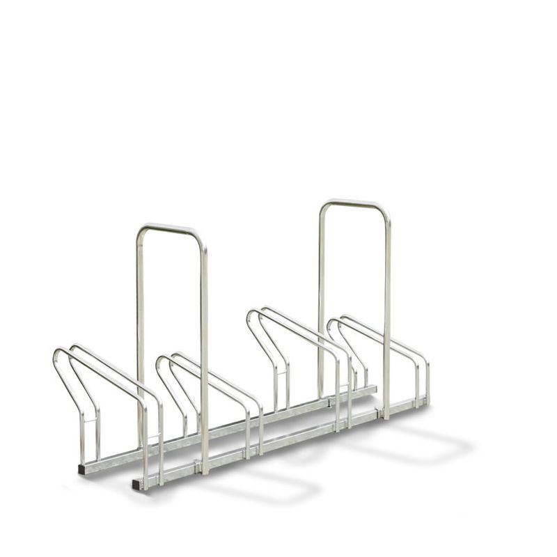 Râtelier à vélos 4 Vélos - 2 Niveaux côte à côte avec Arceaux - Mottez M024V4AR