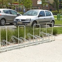 Râtelier à vélos 8 Vélos - 2 Niveaux côte à côte avec Arceaux - Mottez M024V8AR