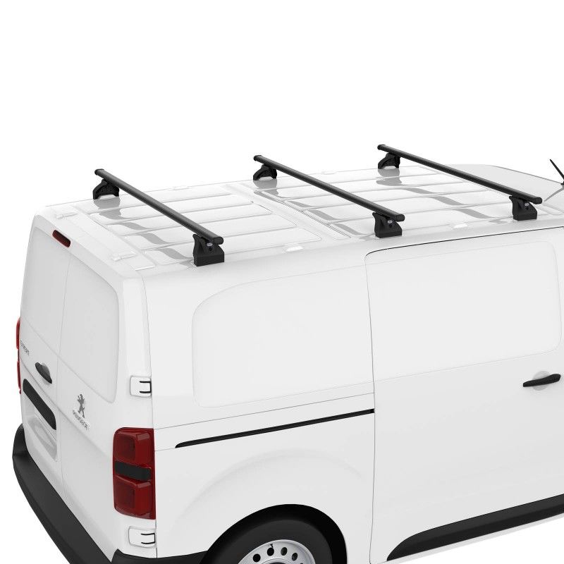 Jeu de 3 Barres de toit en acier pour Land Rover Defender 3 portes de 