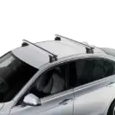 Jeu de 2 barres de toit en aluminium pour Nissan X-Trail T33 dès 2022 - avec barres longitudinales