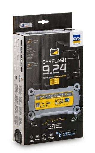 [GYS 029477] Chargeur de batterie 6/12/24V - GYS GYSFLASH 9.24 - Gys 029477