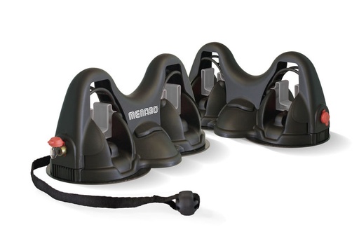 [MENA103042] Porte-Skis Magnetique 2 Paires de Skis + 4 Bâtons - Menabo Himalaya