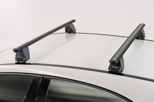 [MENADELTAB204L-001] Barres de toit Profilées Aluminium Noir pour Bmw Serie 5 - 4 portes - de 2010 à 2016