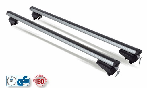 [MENADOZERXXL-941] Barres de toit Aluminium pour Peugeot Partner Tepee de 06/2008 à 09/2018 - avec Barres Longitudinales
