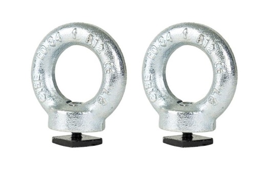 [MENAPRO1117] Jeu de 2 Anneaux de Serrage Menabo pour Barres de toit Pro