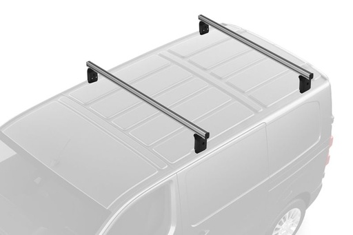 [MENAPRO2x603+2L-004] Jeu de 2 Barres de toit Pro Aluminium pour Ford Transit Courier dès 2013