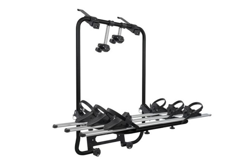 [MENAT5NOIR] Porte-vélos sur Coffre / Hayon 3 vélos pour Vw Transporter T5 de 2003 à 2015 - Menabo Shadow Black T5