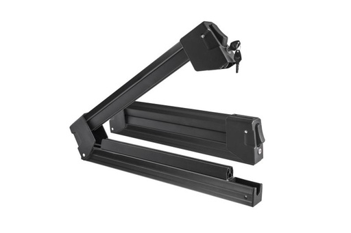 [MENAYELO4NSBLACK] Porte-Skis Aluminium sur Barres de Toit avec Serrures - 4 Paires Skis ou 2 Surfs - Menabo Yelo 4NS Black