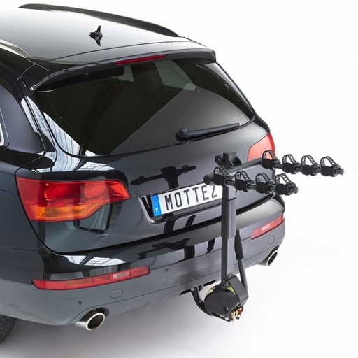 [MOTTA009P4RA] Porte-vélos sur Attelage Suspendu Rabattable 4 vélos - Mottez A009P4RA - Hercule 4