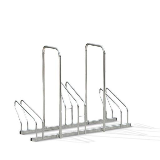 [MOTTB199AR] Râtelier à vélos 3 Vélos - 2 Niveaux côte à côte avec Arceaux - Mottez B199AR