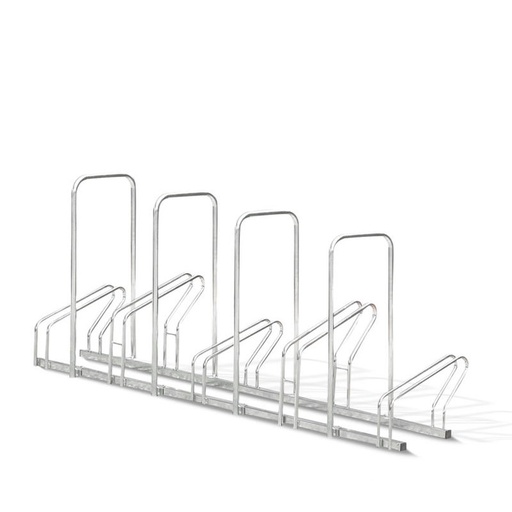 [MOTTB200AR] Râtelier à vélos 5 Vélos - 2 Niveaux côte à côte avec Arceaux - Mottez B200AR