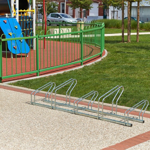 [MOTTB200C] Râtelier à vélos 5 Vélos - 2 Niveaux côte à côte - Mottez B200C