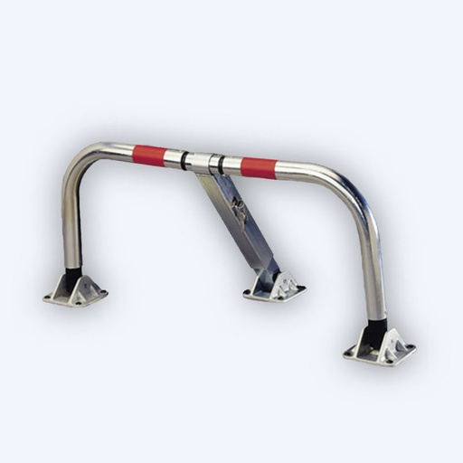 [MOTTB305C] Barrière de Parking Rabattable indéformable - Serrure clavette - Mottez B305C