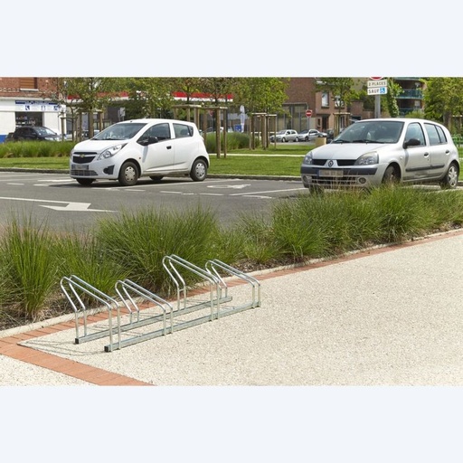 [MOTTM024V4] Râtelier à vélos 4 Vélos - 2 Niveaux côte à côte - Mottez M024V4