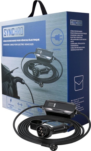 [SYNC932630] Câble de recharge pour voiture électrique VE prise secteur 230V 3,7kW (8-16A)