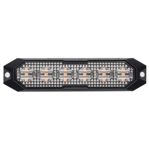 [UTIL365424] Feu de pénétration orange 4 Leds ALU- 12/24 Volts - 